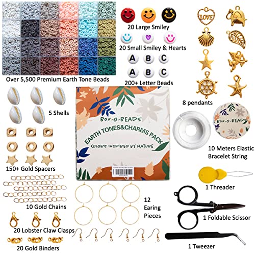 Earth Tones and Charms Kit