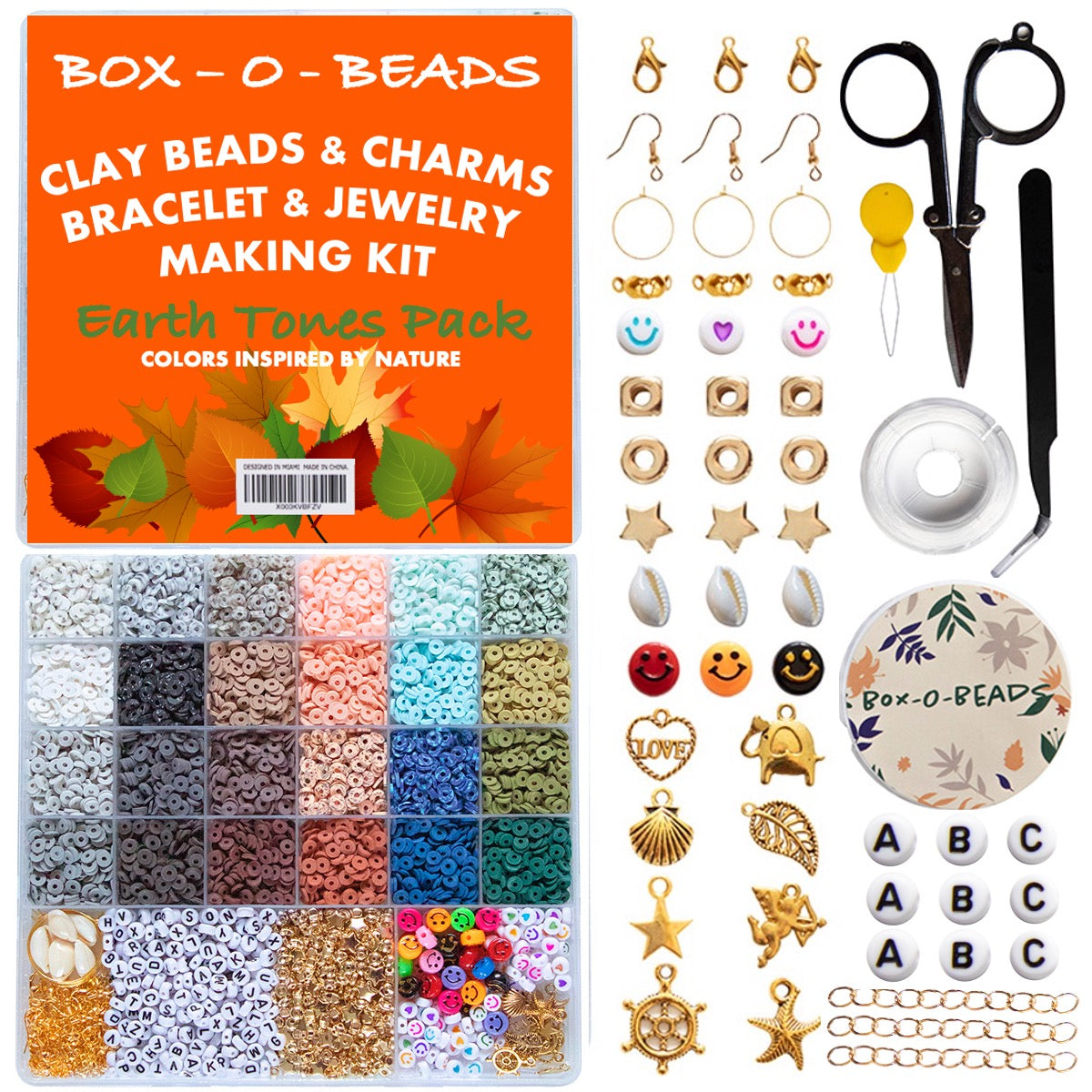 Earth Tones and Charms Kit